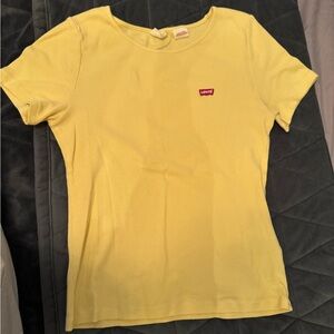 Levi's Yellow Fitted Short Sleeve T-Shirt